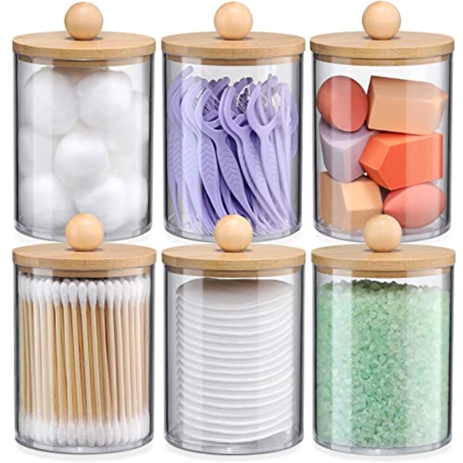 VITEVER Bamboo-Lid Apothecary Jars view 4