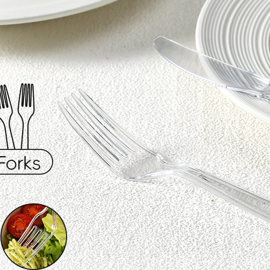 VITEVER Heavy-Duty Plastic Forks view 2