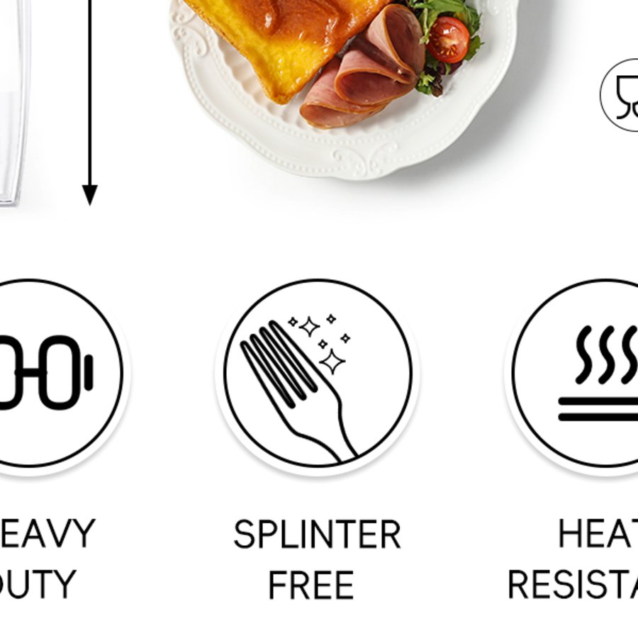 VITEVER Heavy-Duty Plastic Forks view 4