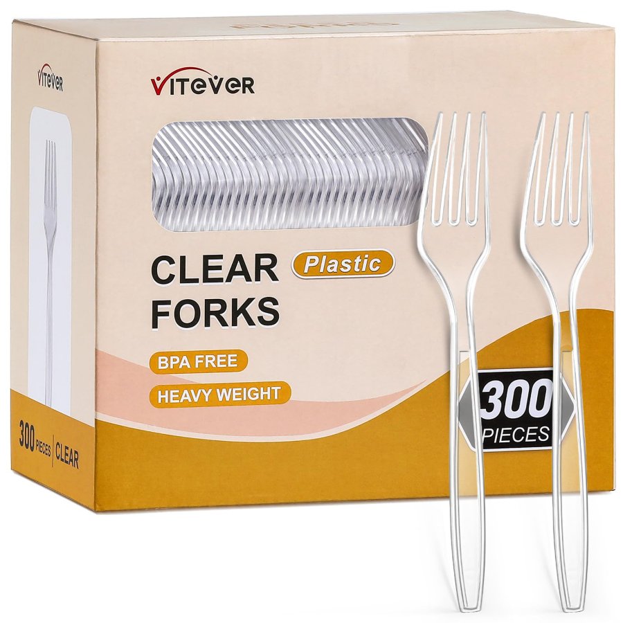 VITEVER Heavy-Duty Plastic Forks