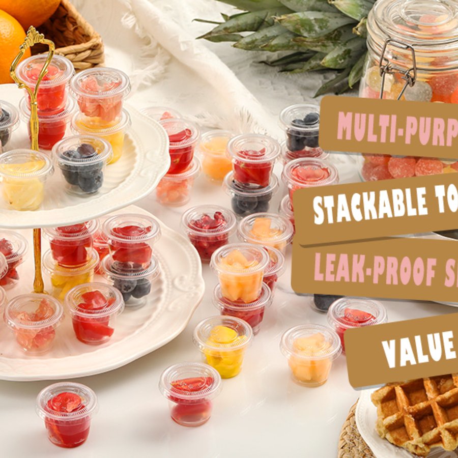 VITEVER Jello Shot Cups with Lids view 4