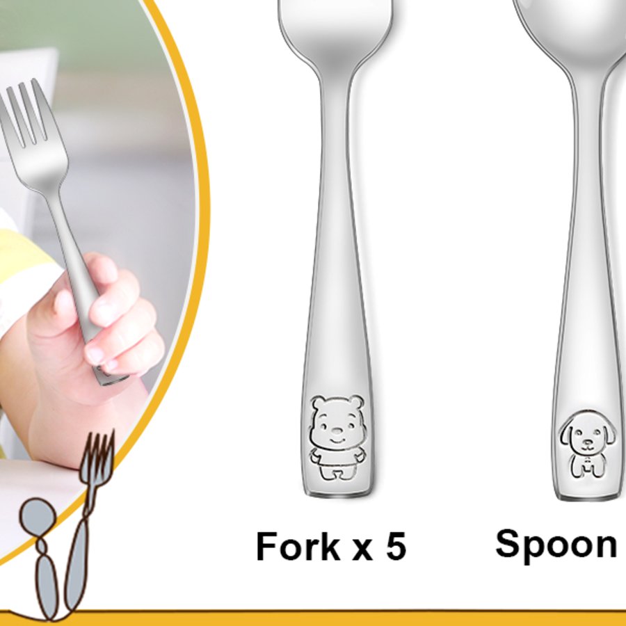 VITEVER Toddler Stainless Steel Utensils view 4