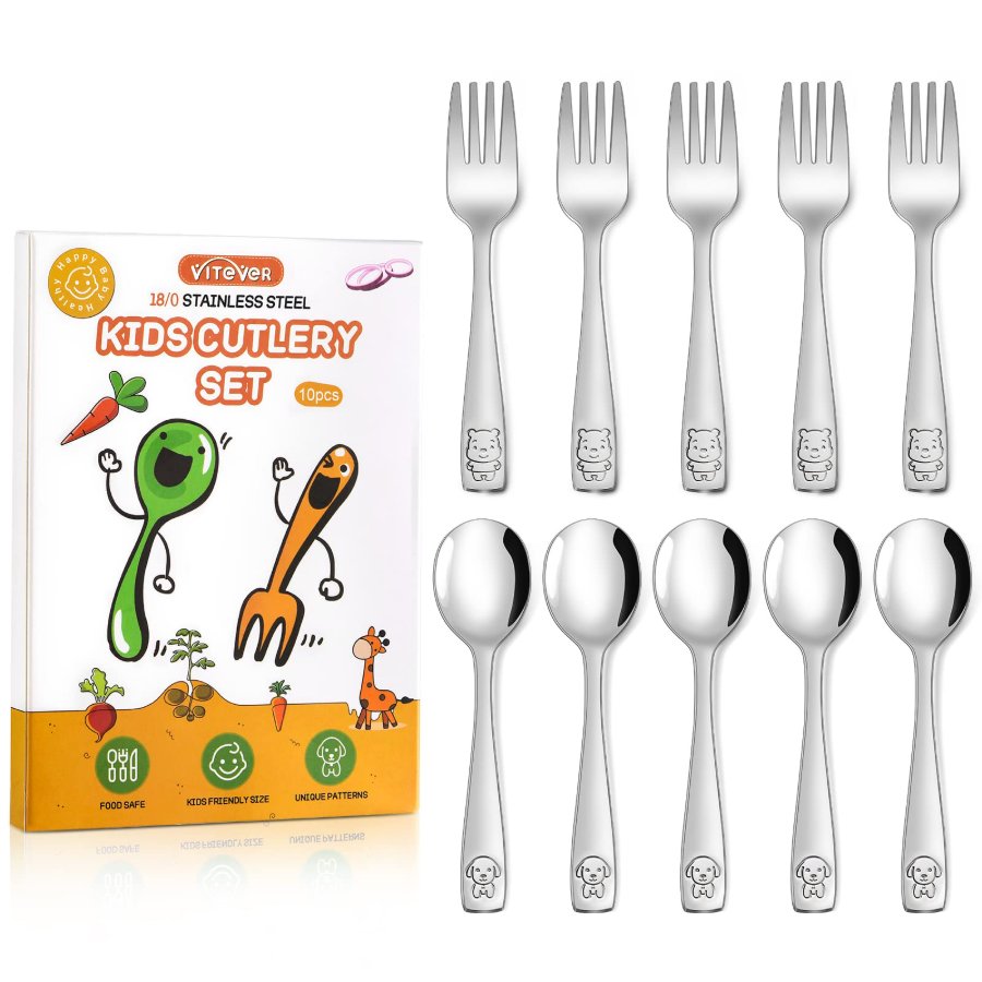 VITEVER Toddler Stainless Steel Utensils